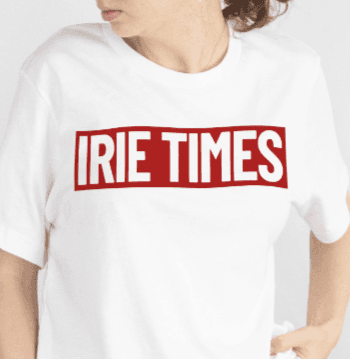 Irie Times Box Logo & Flag Leaf Tees – Black & White